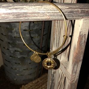 Alex and ani, gold toned, life preserver bracelet.